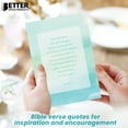 thumbnail image 6 of Better Office Products 50-Pack Inspirational Christian Greeting Cards, 6 Bible Verses, 6 Watercolor Designs, 4 x 6 Inch, Encouragement Cards, Scripture Notecards for All Occasions, 6 of 6