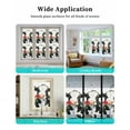 thumbnail image 6 of Window Privacy Film Black White Cow Stained Glass Window Film Decorative Sun Block Window Cover Spring Farmhouse Animals Printed Red Floral Window Clings Static Sticker for Bathroom 35.4"x78.7", 6 of 7