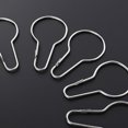 thumbnail image 4 of OUNONA 12 Piezas Ganchos para Cortinas de Ducha Rodillo Deslizante Anillos de Acero Inoxidable Inoxidables con Clips Pulidos para Barras de Baño Cortinas (Plata) como se Muestra, 4 of 4