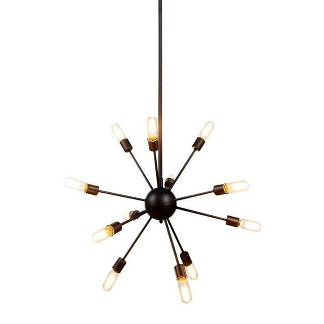 Elegant Lighting Cork 30" 12 Light Pendant Lamp