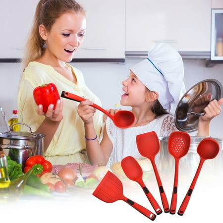 

Silicone Non-stick Cookware Cooking Spoon and Spatula 5-piece Set