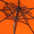 thumbnail image 3 of SAFAVIEH Zimmerman 9' Market Double Top Patio Umbrella, Orange/White, 3 of 6