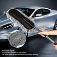 thumbnail image 3 of Cepillo De Limpieza Para Coche, Plumero Para Ventana, Extensible, Retráctil, Cera Para Polvo, Lavable, Arreas Para Interior Del Coche, PlásTico Gris, 3 of 7