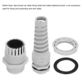 thumbnail image 4 of Uxcell 10Pcs G3/4" Cable Gland Waterproof Strain Relief Cord Connector Spiral Nylon for 12.5-18mm Wire Thread, Grey, 4 of 5