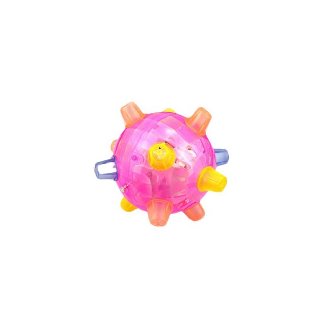 maskred Pet Jumping Ball Glowing Portable Flash Music Colorful Light Balls Entertainment Supply for Walking Color Random