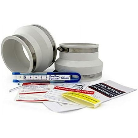 

Radon Fan Installation Kit (Rubber couplings manometer and system labels) (3x4 Gray)