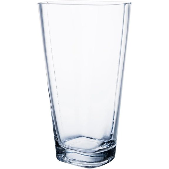 CC Home Furnishings Handblown Tapered Oval Glass Floral Vase - 10" - Clear