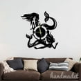 thumbnail image 4 of Handmadetneonsign Mermaid Wall Clock Unique, Text Oversize Wall Clock, Year Date Round Wall Clock 55990, 4 of 5