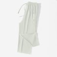 thumbnail image 7 of Wutalume Women's Casual Cotton Linen Drawstring Elastic Waist Straight Leg Capri Pants with Pockets Summer Beach,Light Gray XL, 7 of 7