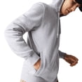 thumbnail image 4 of Mens Lacoste Silver Chine/Elephant Grey Sport Lightweight Hoodie - 3/S, 4 of 7