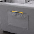 thumbnail image 5 of {Video Provided} Upgraded Loveseat Sleeper Sofa Bed, Futon Sofa Bed with 2 Side Pocket, 3-in-1 Upholstery Floor Gaming Sofa Bed, Convertible Pull Out Couch Bed for Living Room,Light Gray, 5 of 9