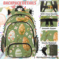 thumbnail image 2 of Herdesigns Easter Eggs Backpack with Lunch Box Cute Lightweight Large Travel Work Laptop Backpacks Set Casual Daypacks, 2 of 8
