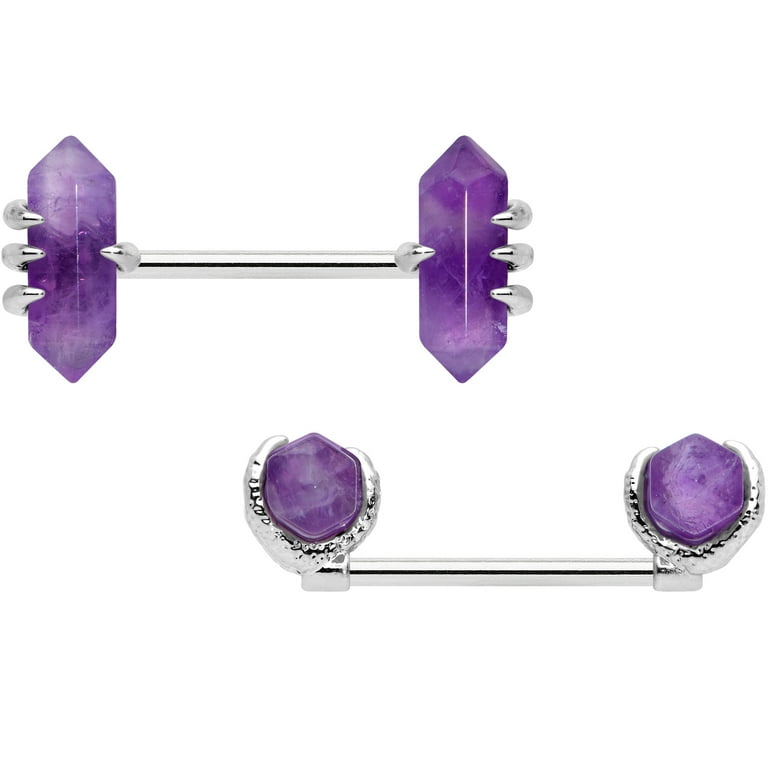 Purple nipple deals rings