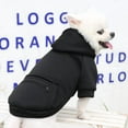 thumbnail image 4 of Pet Hoodies for Large Dogs Spring and Fleece Sweatshirt with Hat and Zip Pocket Pet Clothing Black 5XL, 4 of 5