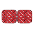 thumbnail image 3 of Uemuo Bulldog Red Printed 2 PCS Car Windshield Sun Shade, Auto Sun Heat and UV Rays Blocker, Foldable Automotive Front Window Sunshade Protector, 3 of 7