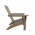 thumbnail image 7 of WestinTrends Ashore All-Weather Poly Lumber Adirondack Chairs, Foldable Modern Farmhouse Design, Outdoor Patio Seating, Set of 8, Weathered Wood, 7 of 7