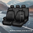 thumbnail image 4 of Juego Completo de Fundas para Asiento de Automovil Universal, 9 Piezas Cubre Asientos para Auto, Fundas para Asientos de Automovil de Cuero PU para Coche, Vehículo Todoterreno, SUV (Negro), 4 of 8