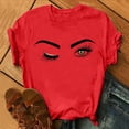 thumbnail image 3 of DPTALR T-Shirt à Manches Courtes Imprimé d'Été pour Femmes Blouse Décontractée, 3 of 4