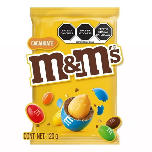 Chocolates M&M's con leche confitados con cacahuate 120 g