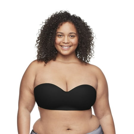Warners® Easy Does It® Easy Size Lightly Lined Wireless Strapless Bra RY0161A Color: Black Size: LARGE