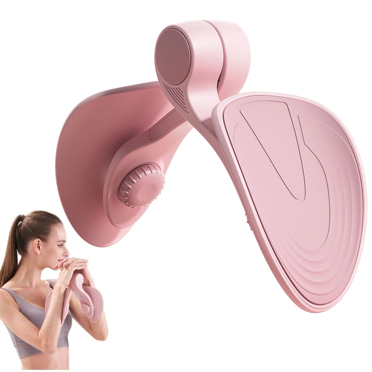 ALIMARO Pelvic Floor Exerciser Ergonomic Pelvic Floor Strengthener Portable Muscle Hip Trainer S-shaped Leg Exercise Equipment for Women Ladies Postpartum Mother