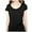 Black, variant on OSOLU Solid Color O-Neck Short Sleeve Slim Fit Versatile Base Shirt For Women Casual T-Shirt Tee Tops Cozy Dailywear