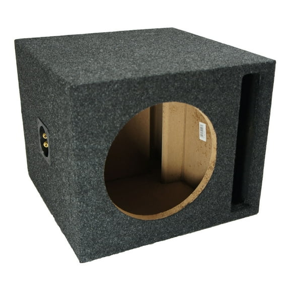 Car Audio Single 10" SPL Bass Subwoofer Labyrinth Vent Sub Box Stereo Enclosure
