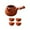 Red, variant on Tongina Elegant Pottery Teapot and Cups Set for Steeping Hot Water Portable Loose Leaf Tea Pot with Heat-resistant Handle Tea Maker for Outdoor Adventures Black