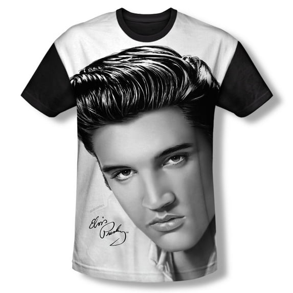 Elvis Presley Stare 2 Youth Sublimated T-Shirt White