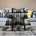thumbnail image 2 of JEUXUS  Highland Cow Blanket Long Horn Highland Cow Throw Blankets for Adults Kids, Black and White Cattle Animal Plush Blanket, Funny Highland Cow Gifts, Cozy Fuzzy Flannel Blanket, 2 of 6