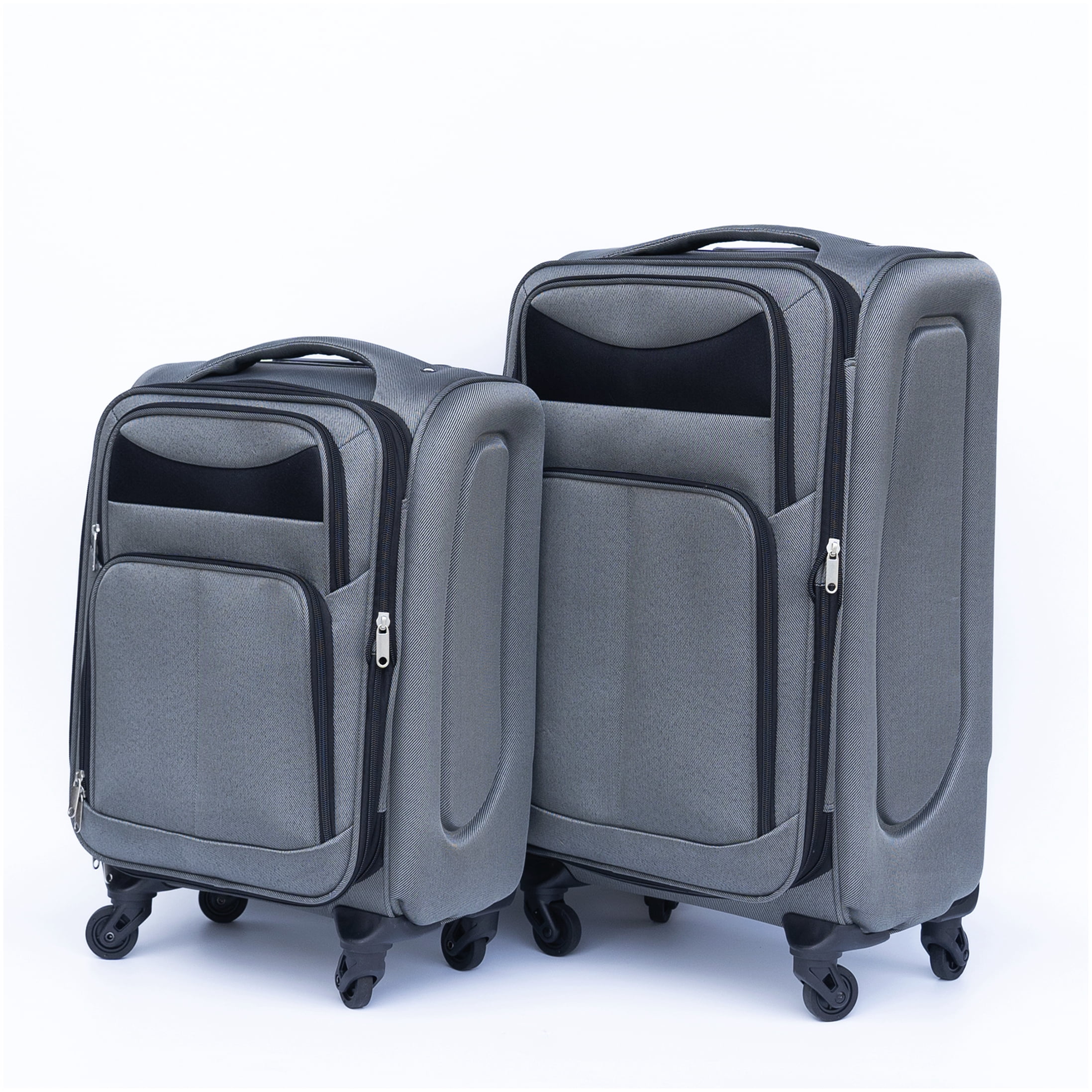 Zimtown 3-Piece TSA Lock Hard-sided Spinner Luggage Set - Orange