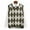 Green, variant on Dellytop Women's V Neck Knit Plaid Preppy Style Knitwear Sweater Vest