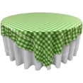 thumbnail image 1 of LA Linen TCcheck72x72-LimeK84 Polyester Gingham Checkered Square Tablecloth, White & Lime - 72 x 72 in., 1 of 1