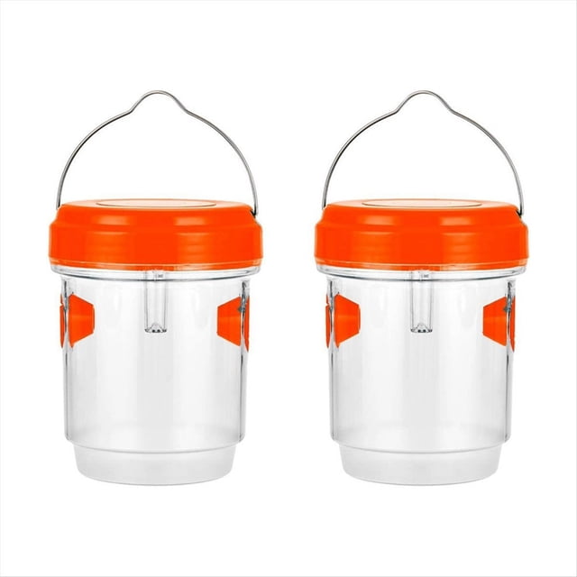 Trampas para Abejas Carpinteras para Exteriores, Trampas para Avispas para Colgar Al Aire Libre, Trampas para Abejas, Atrapamoscas para Abejas en el Jardín Exterior, Color Naranja