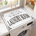 thumbnail image 1 of [Absorbent | Dust-Proof] Absorbent, Dust-Proof 1pc Laundry Room Washer & Dryer Cover Mat | Easy to Clean, Versatile for Kitchen & Bathroom | with "Laundry Room" Design, 1 of 10