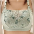 thumbnail image 5 of Blczomt Full Coverage Plus Size Bra Comfort No Underwire Green Stretch Bras, 5 of 5