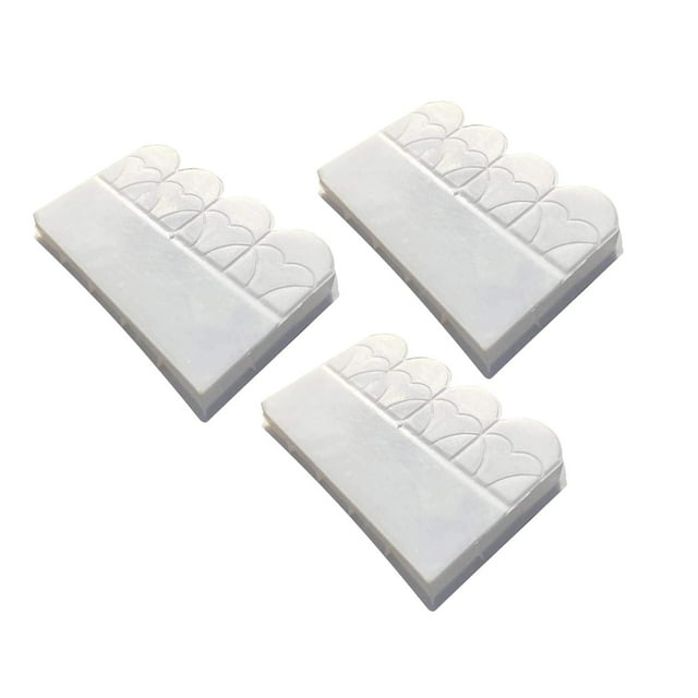 3x para valla de jardín Valla de hormigón para césped bricolaje Decorativo