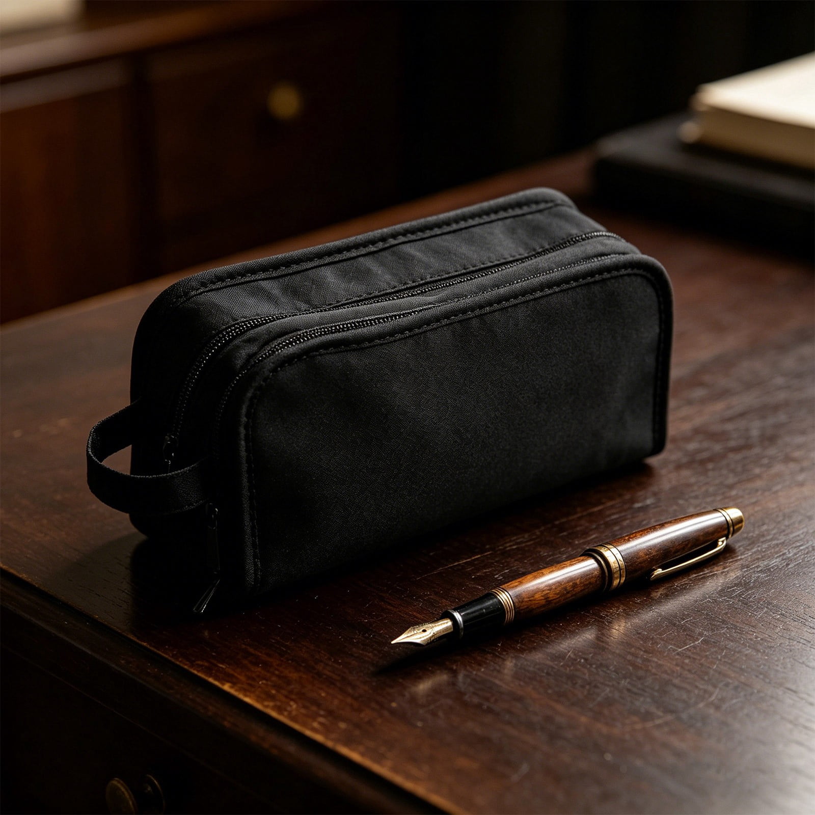 Gnwei Big High Capacity Pencil Case – Pencil Bag Pouch Box Organizer Pen Case, Aesthetic Supply for Adults with Easy Grip Handle & Loop – Portable Journaling Supplies