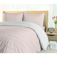 thumbnail image 5 of Ambesonne Blush Pink Duvet Cover Sets, Modern Diamond Check, 2-King, Pale Mustard and Blush, 5 of 6