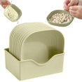 thumbnail image 2 of MVRLSH Clearance! Square Bowl Wheat Pasta Bowl Lightweight Bowl Snack Soup Dessert Rice Plate Plate With Base 10PC, 2 of 8