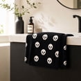 thumbnail image 6 of Miwamany Halloween Skull Hand Towel, Black White Skeleton Decorative Towel, Soft Absorbent Kitchen Bathroom Hand Towel, Spooky Home Indoor Decoration Supplies, 23.6x15.7 inch, 6 of 7