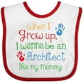 thumbnail image 3 of Inktastic Architect Like Mommy Boys or Girls Baby Bib, 3 of 4