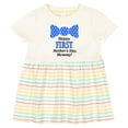 thumbnail image 3 of Inktastic Happy First Mother's Day, Mommy Bow Tie Girls Baby Dress, 3 of 5