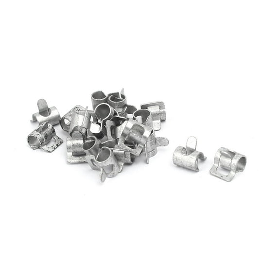 Unique Bargains 4mm Inner Dia Spring Clip Water Pipe Fuel Hose Clamps 20Pcs
