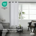 thumbnail image 4 of Deconovo Greyish White Blackout Curtain Silver Grommet for Darking Living Room, 42×63 inch, 1 Panel, 4 of 6