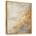 thumbnail image 2 of Designart "Magic Of Gold And White Marble Geode IV" Abstract Marble Floater Framed Canvas Wall Art, 2 of 5