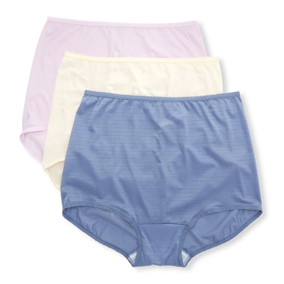 Women's Bali A633 Skimp Skamp Brief Panty - 3 Pack (Moonlight/Dawn/Blue 8)