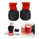 thumbnail image 4 of 1 ganchos de levantamiento de pesas, muñequeras, correas de agarre para entrenamiento de gimnasia para Fitness rojo shamjiam Ganchos de levantamiento de pesas, 4 of 9
