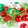 thumbnail image 5 of 30ct Christmas Ornaments Tree Decorations, 2.36 Inch Christmas Ball Shatterproof Hanging Ornament Bulk for Xmas Holiday Party Decor, Type 3, 5 of 9
