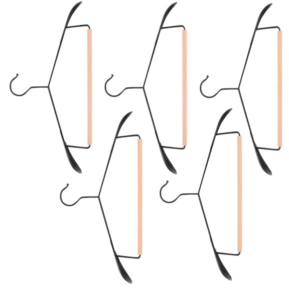 OUNONA 5Pcs Household Clothes Hangers Lightweight Compact Wide Shoulder for Wardrobe Organization